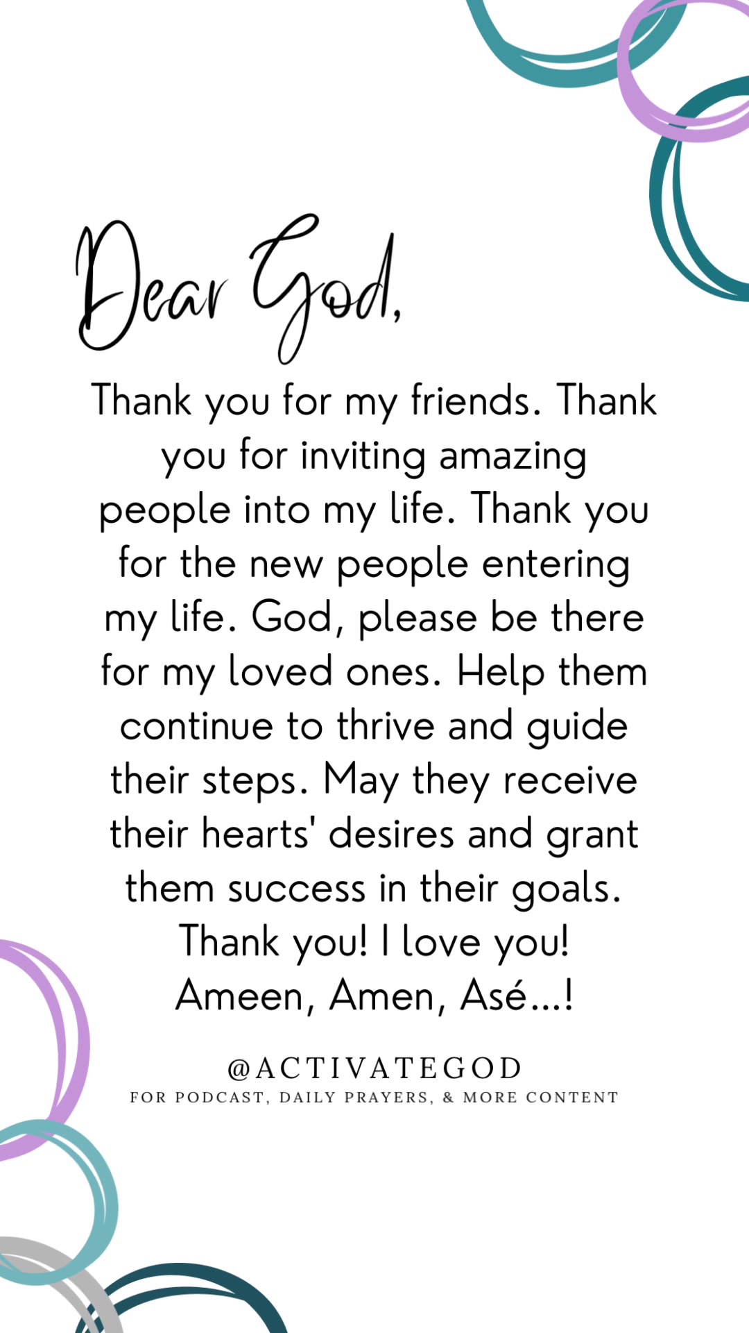 @Activate God