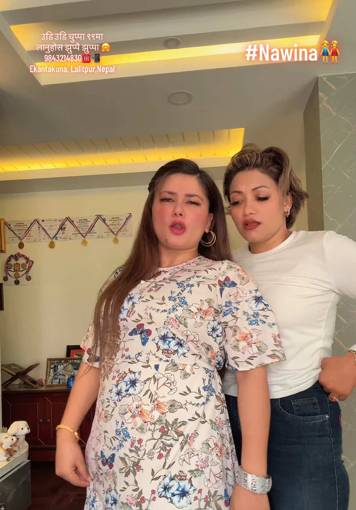 @Udi Udi Chuppa😘Alina Baskota