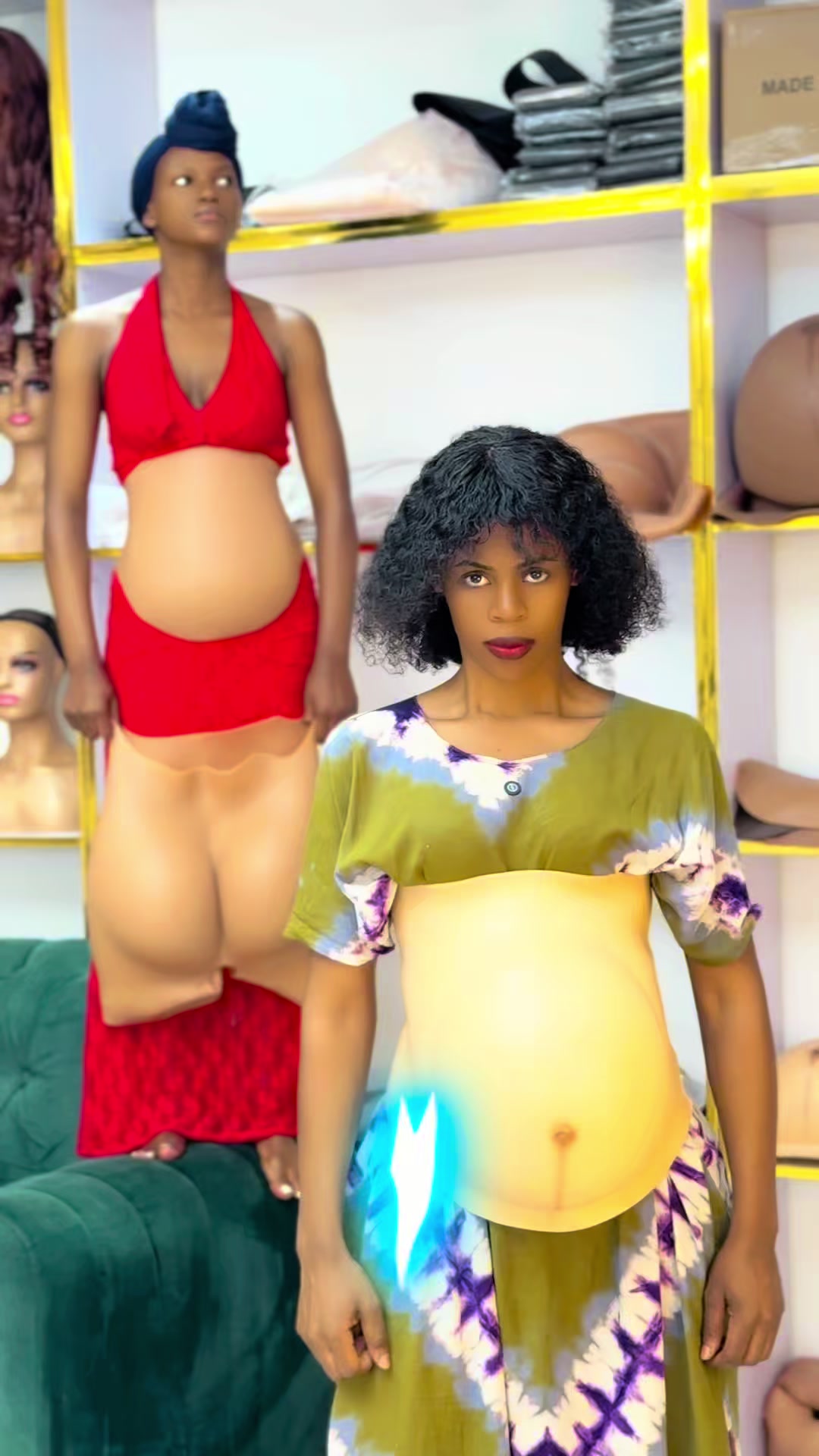 @Pregnant Nalwoga silicone wear