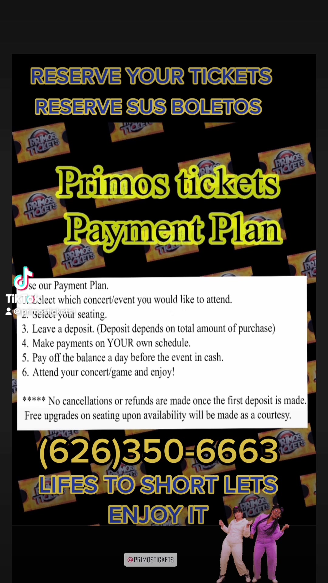 @PRIMOS TICKETS ENTERTAINMENT