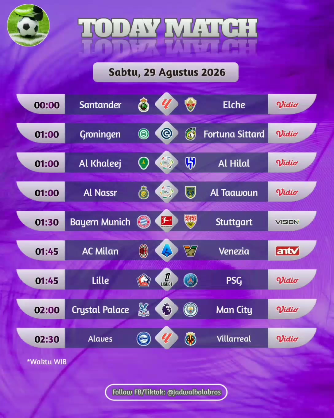 @Jadwal Bola Bros
