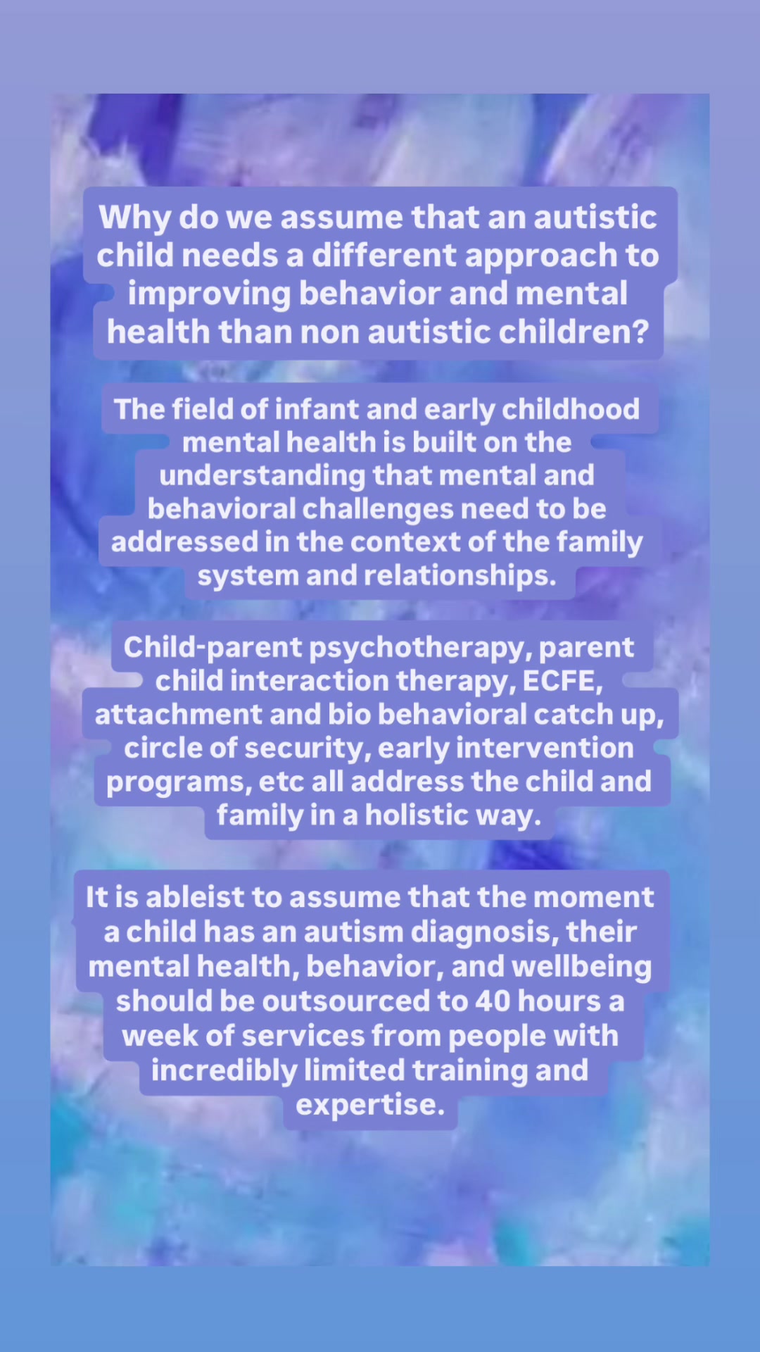 @ASD/ developmental therapist