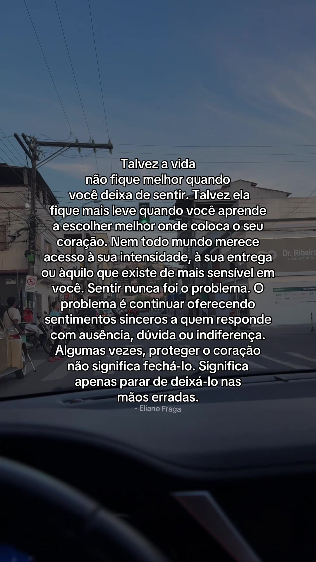@Eliane Fraga/Frases e Reflex&atilde;o