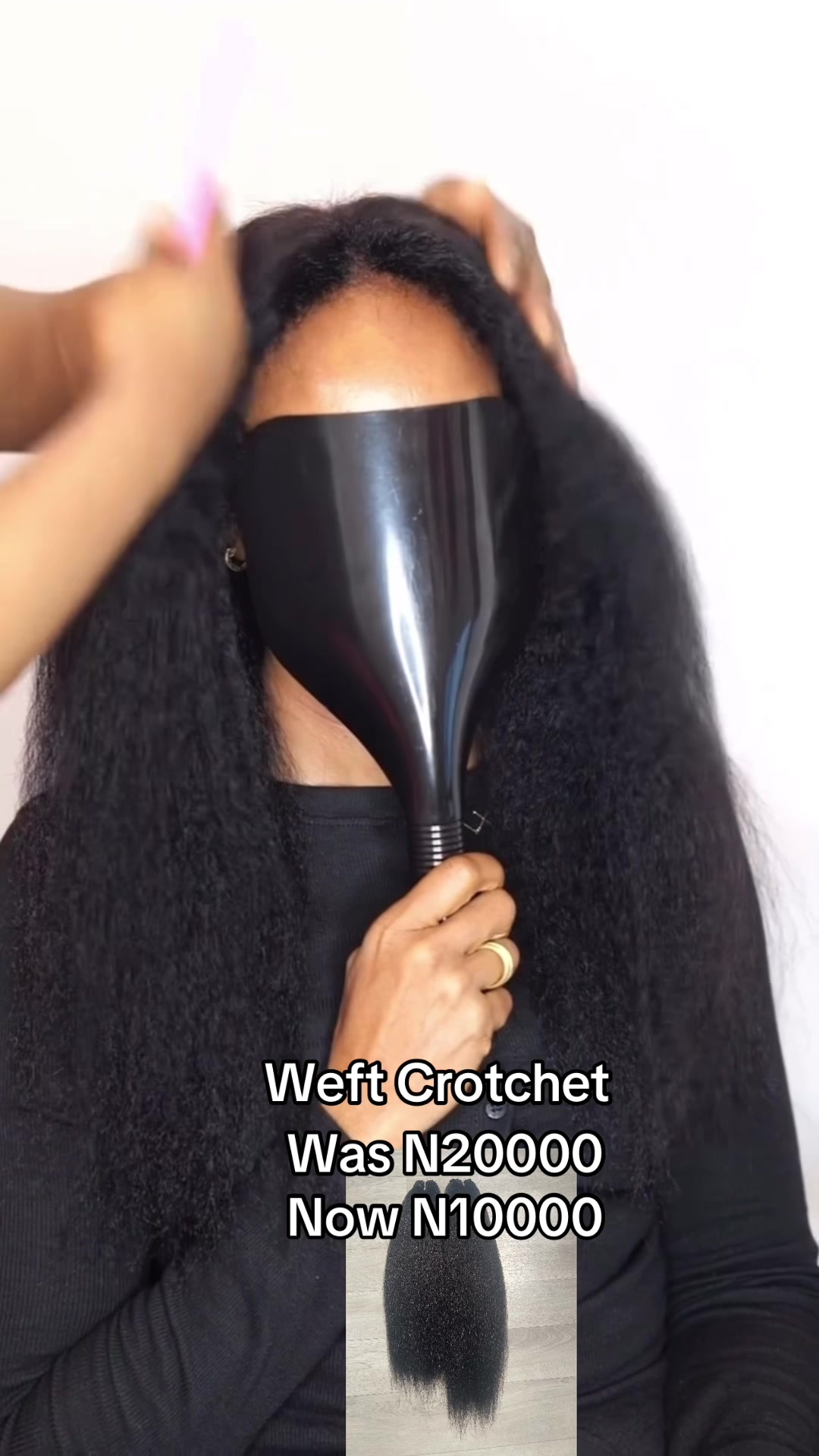 @Boho human hair curls in Lagos