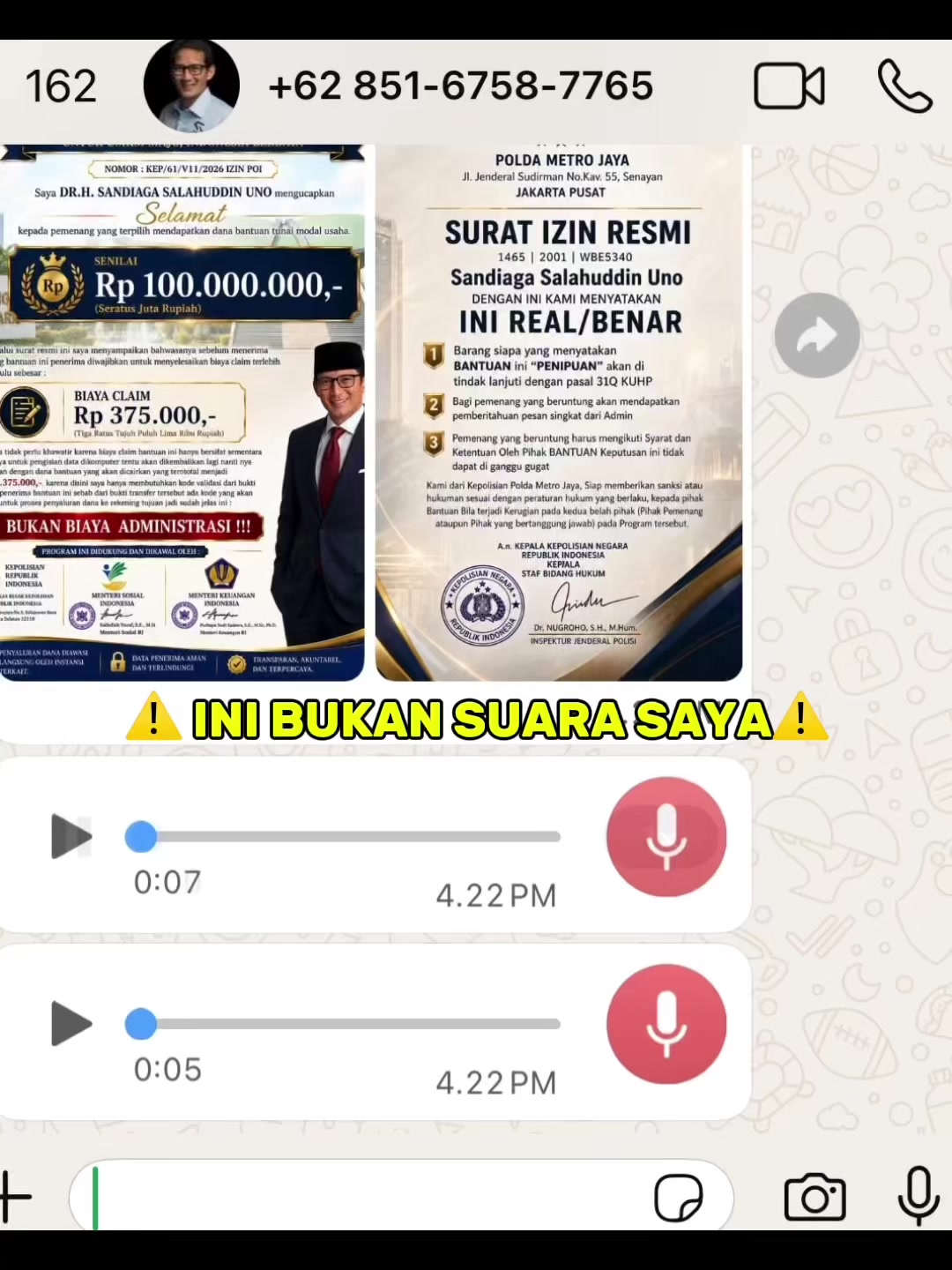 @Sandiaga Uno