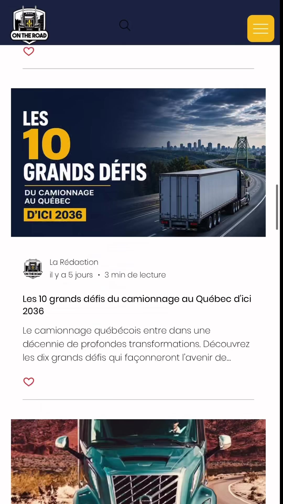 @On the road Quebec