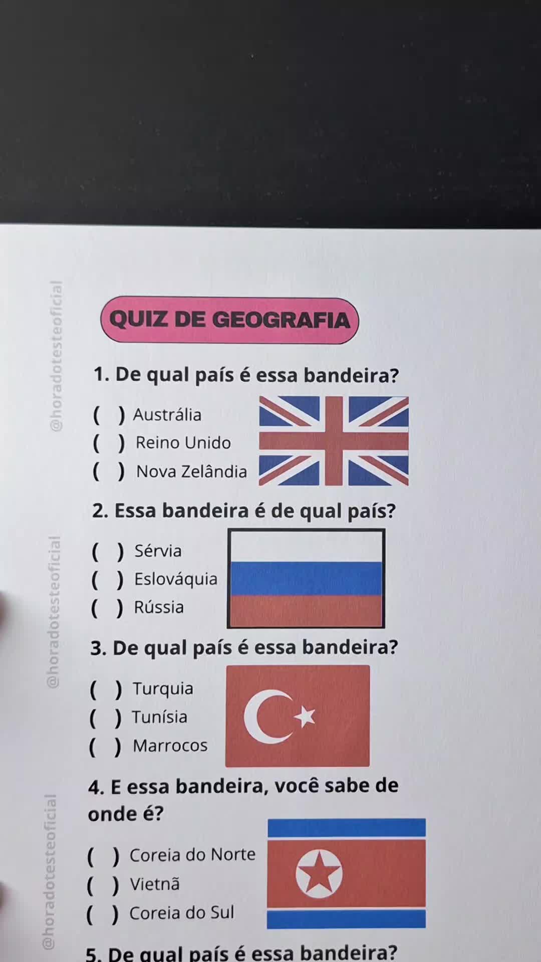 @Hora do Teste Oficial
