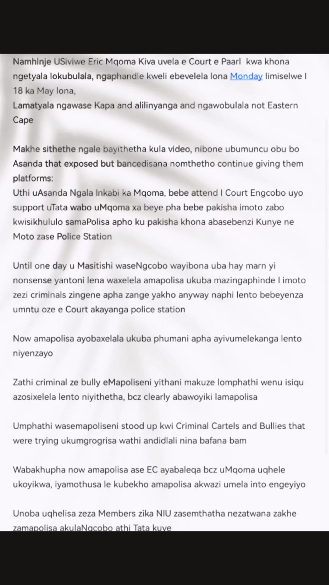 @Xabazipho Luthuli