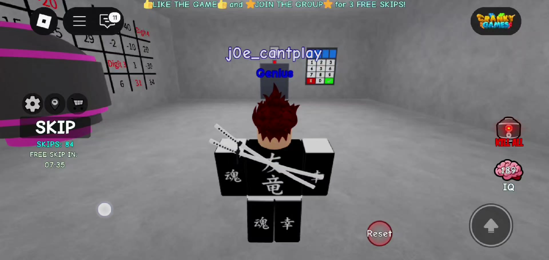 @joe cantplay
