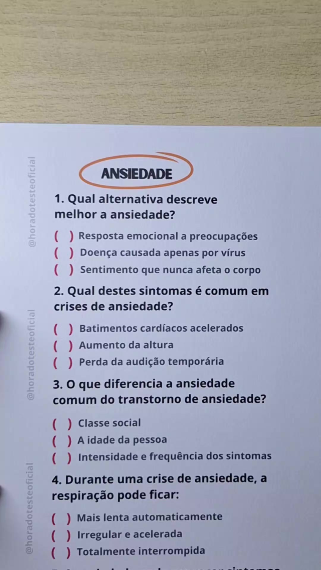 @Hora do Teste Oficial