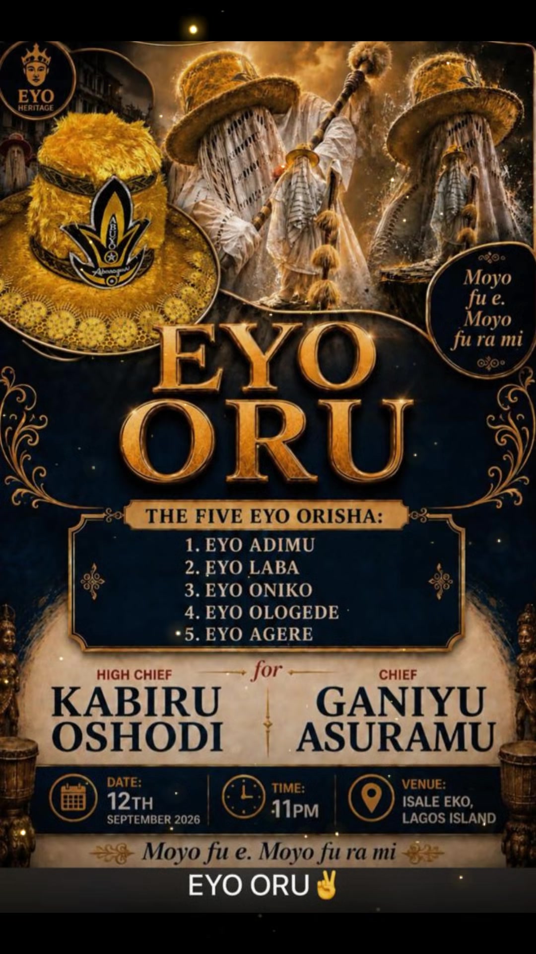 @If&aacute;y&eacute;m&iacute; 🌴🐚🌴Asoroko bi Eṣ&uacute;👹