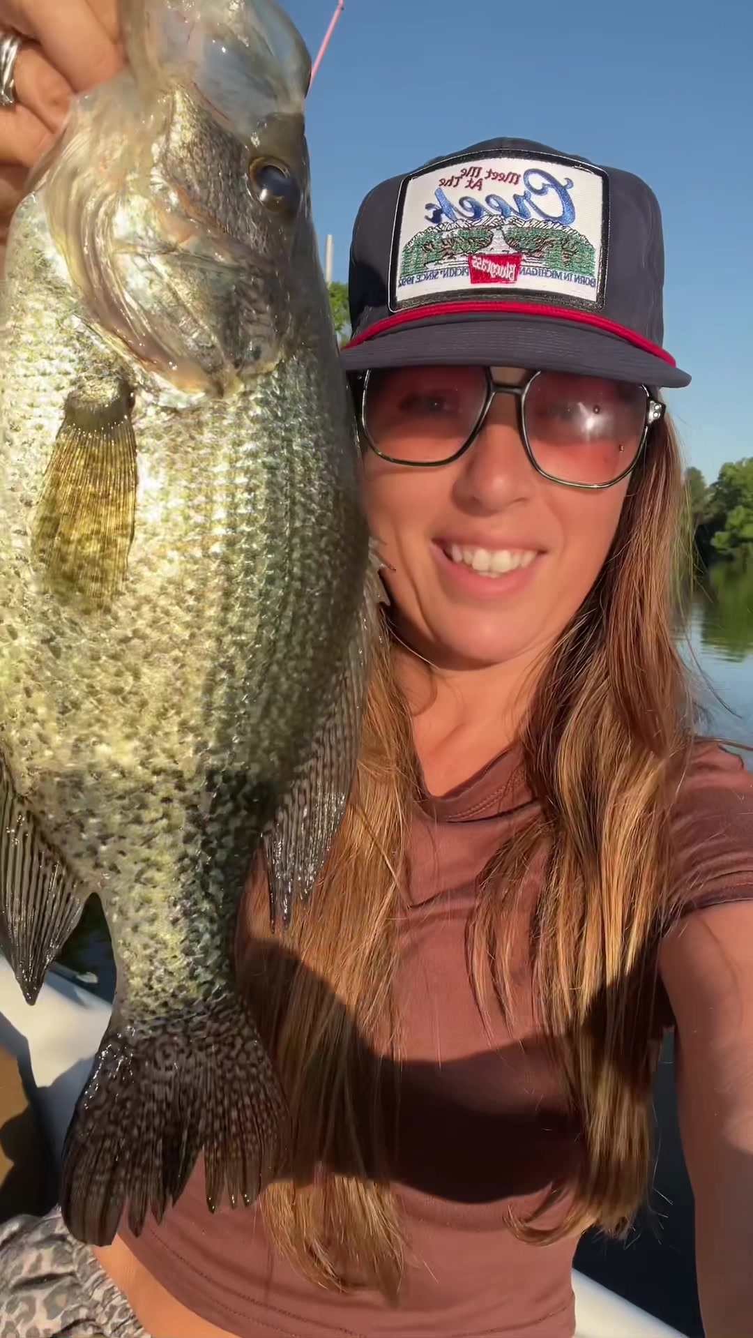 @Big bass girl fishing