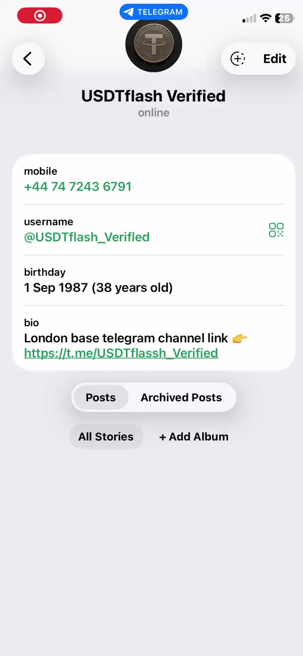 @USDT FLASH VERIFIED