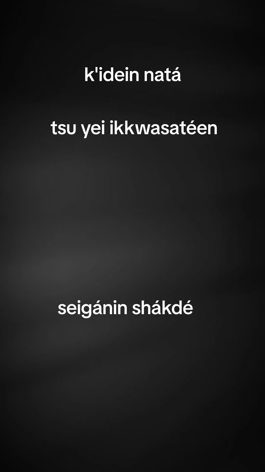 @x'&eacute;igaa kaa