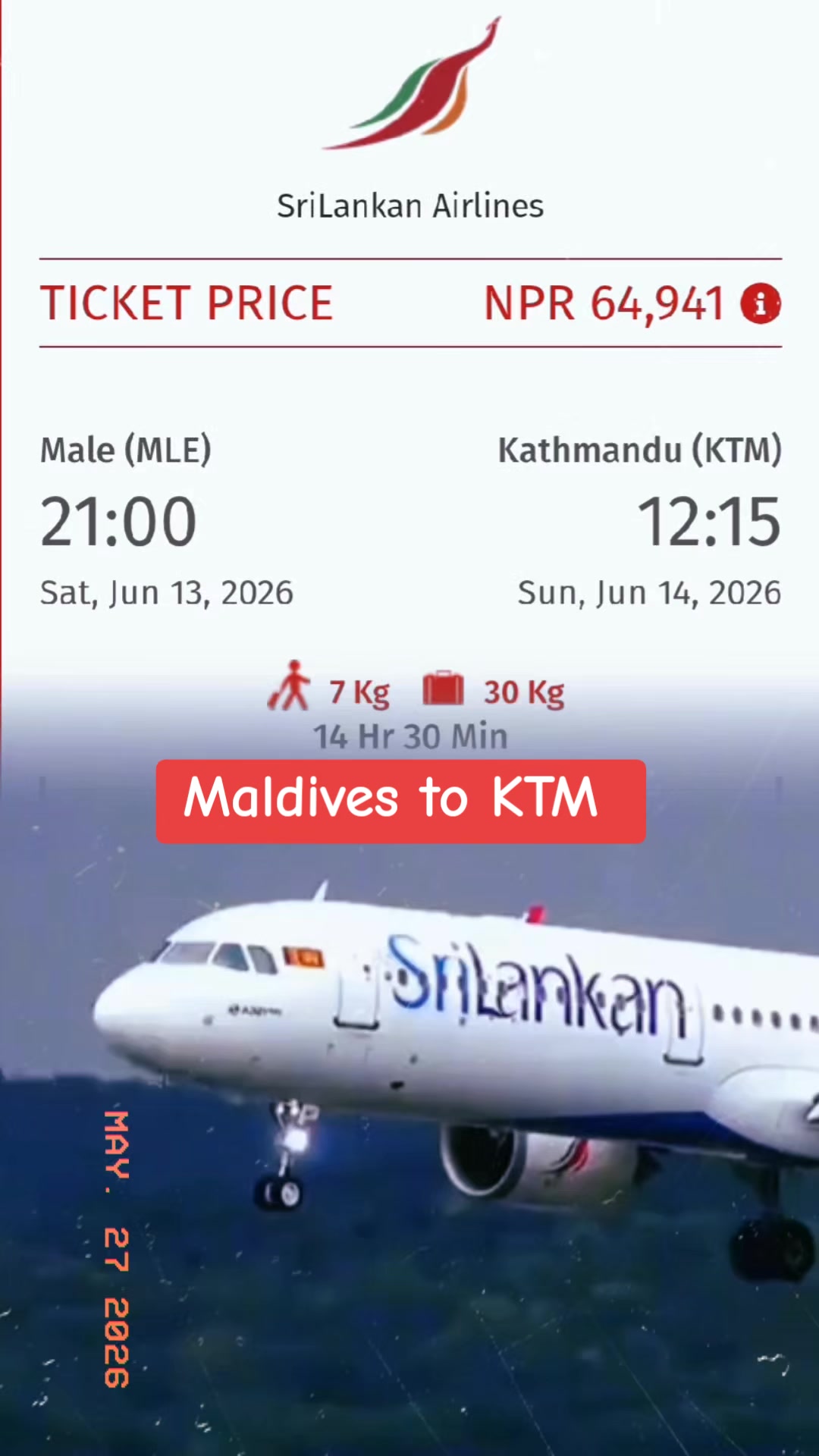 @Sasto Flight Ticket✈️