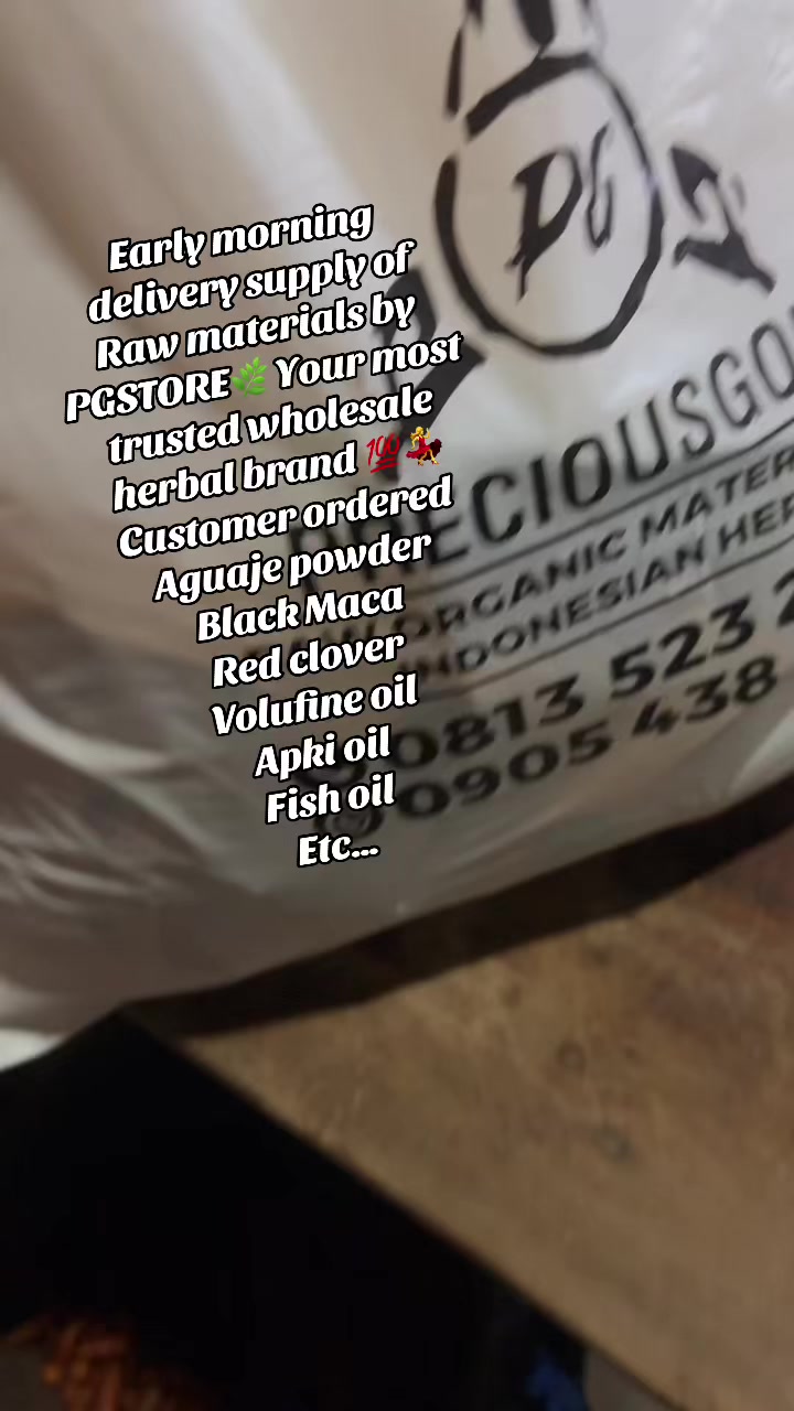 @PG RAW ORGANIC MATERIALS STORE
