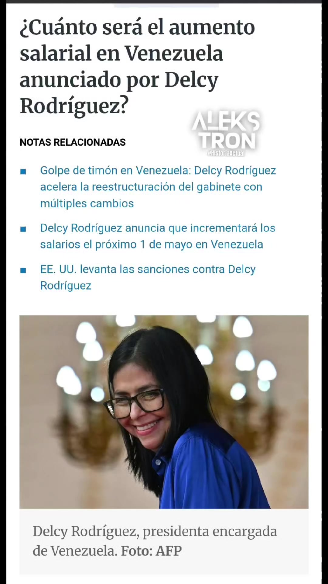@Aleks Tron #HistoriaActual🌎