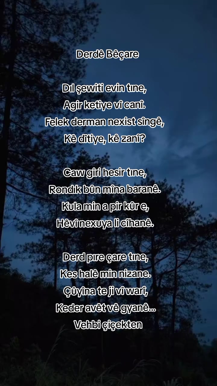@Vehbi çiçekten
