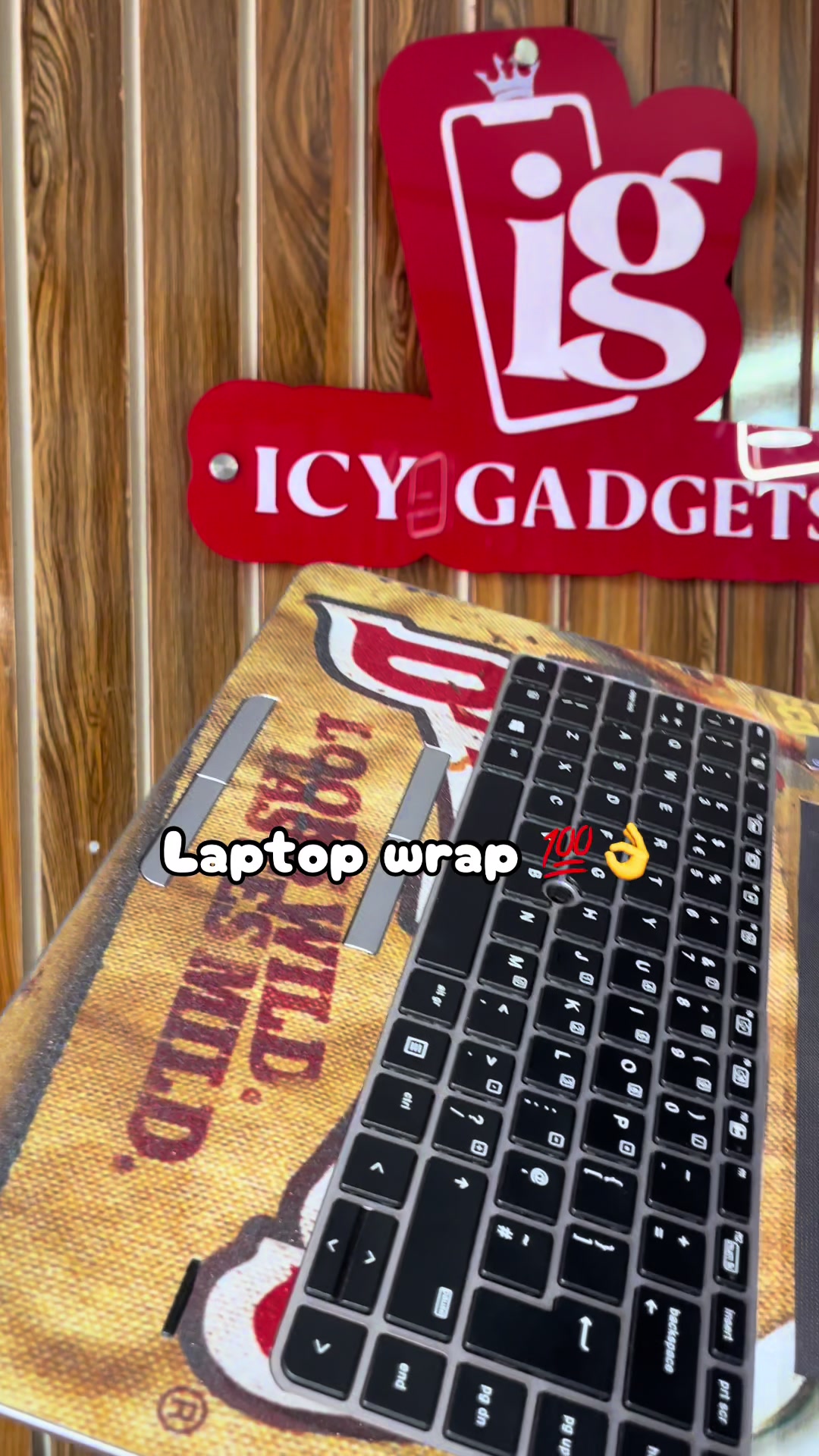 @LAPTOP WRAP/STICKERS IN AUCHI