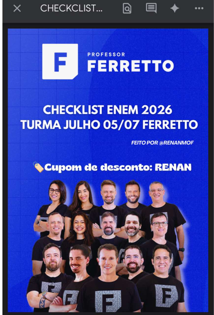 @Renan | ENEM 2026