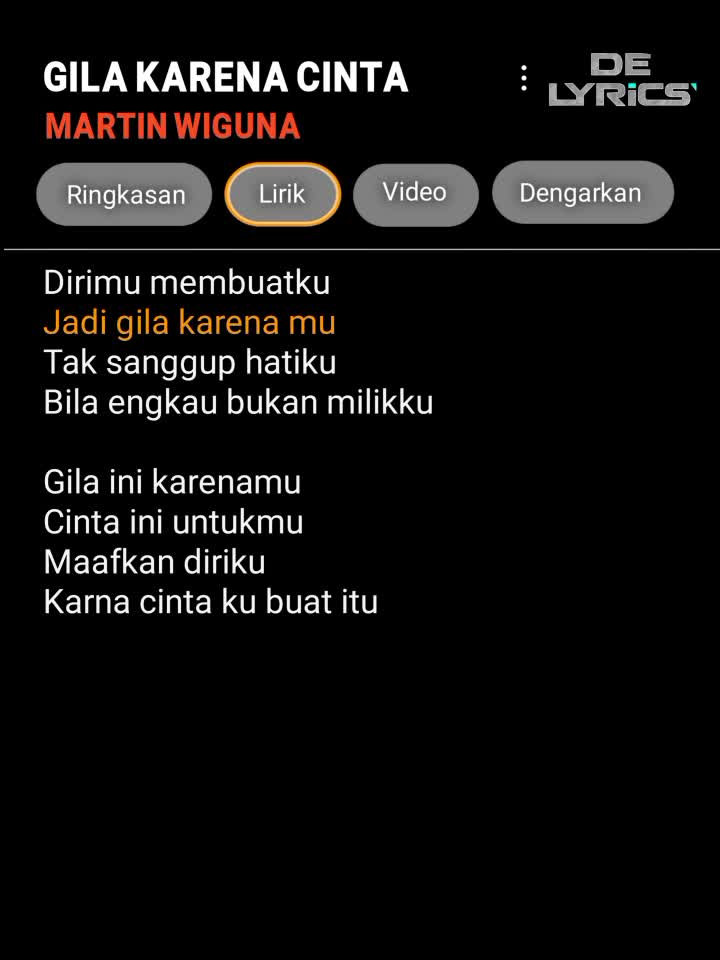 @DE LYRICS