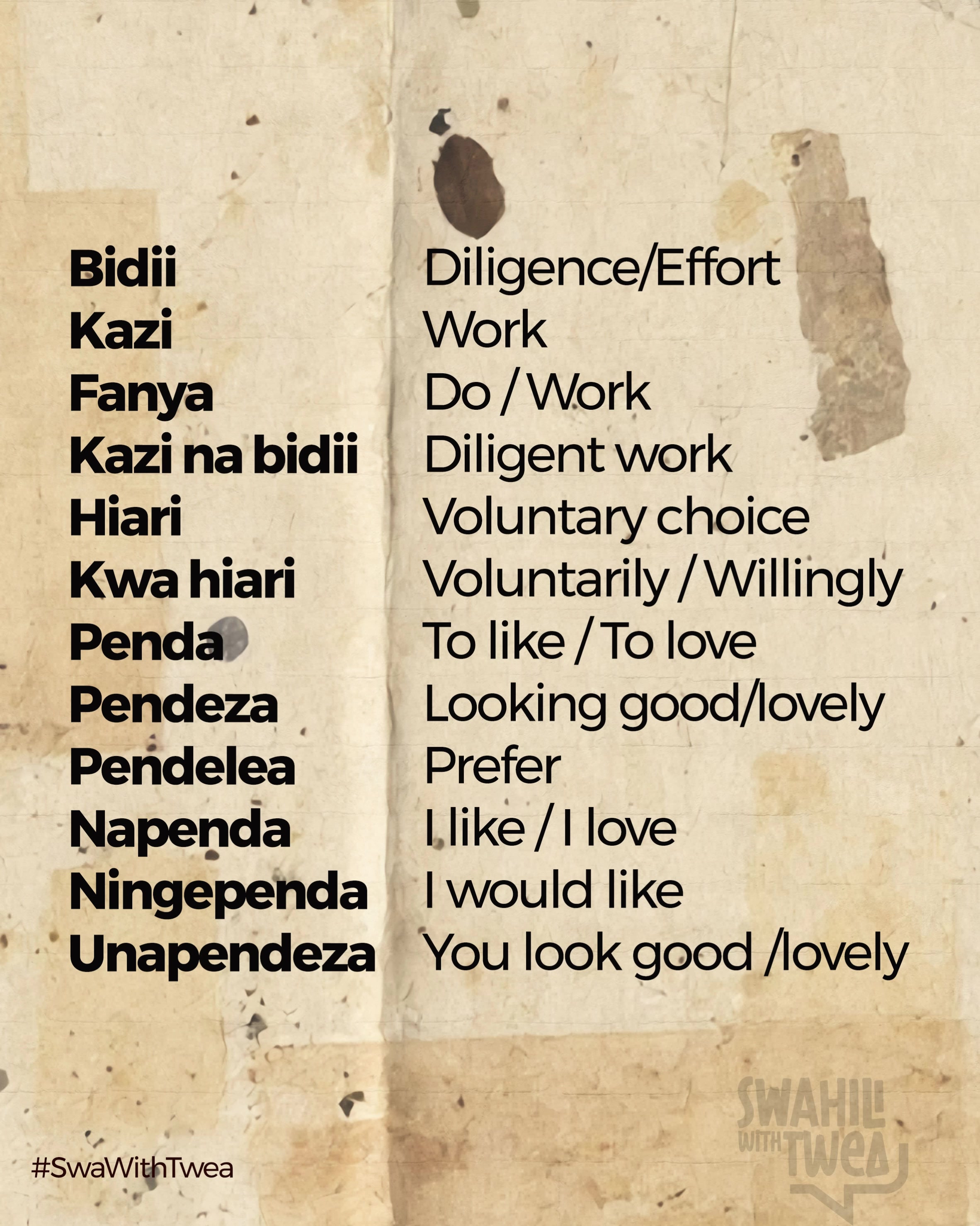 @Swahili With Twea