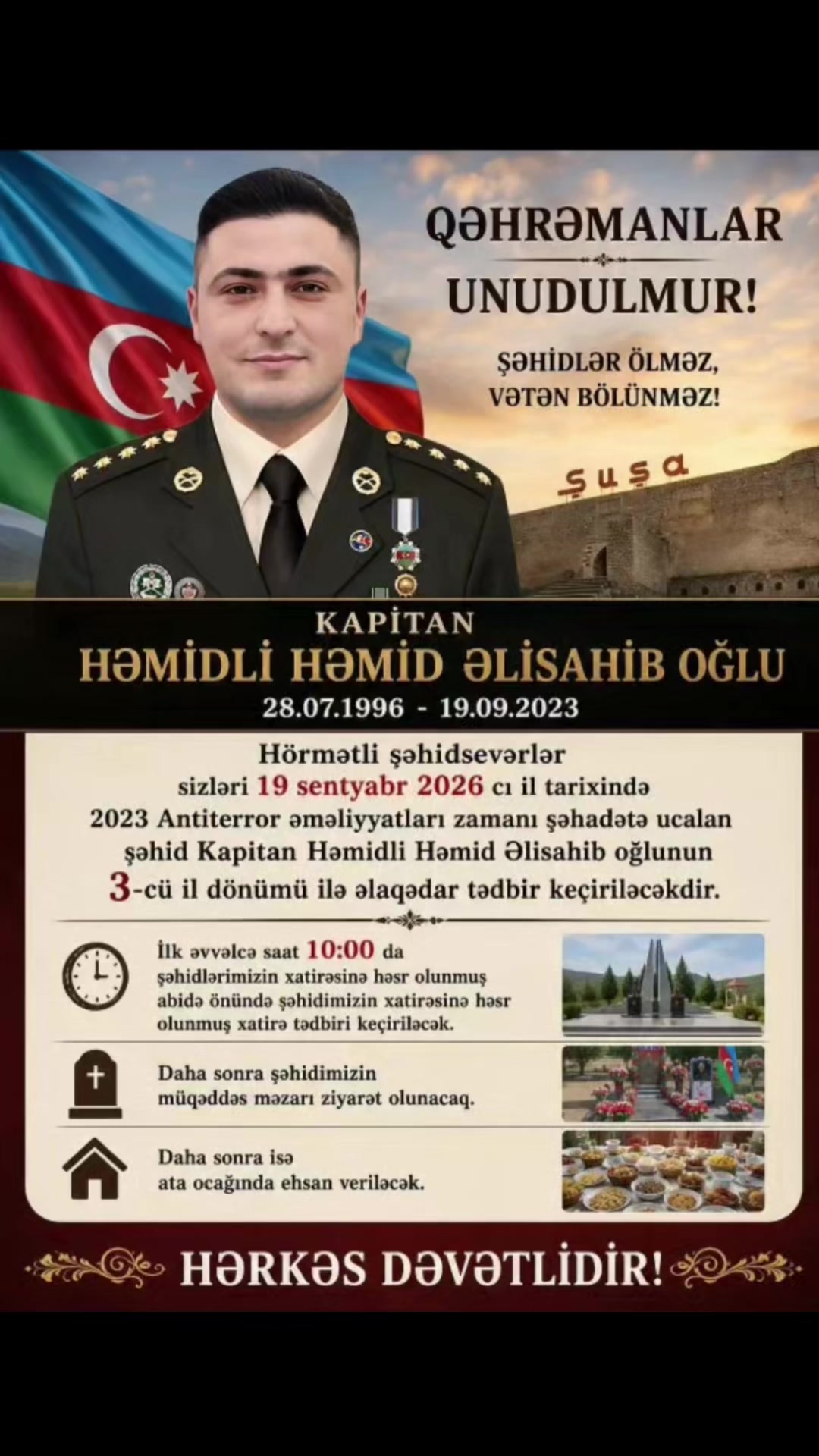 @ŞƏHİDLƏR ÖLMƏZ VƏTƏN BÖLÜNMƏZ
