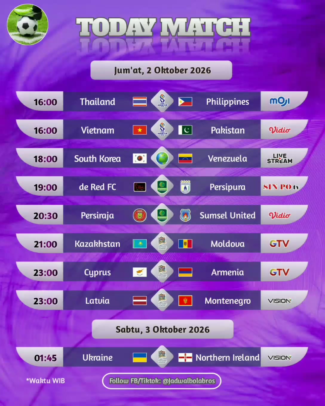 @Jadwal Bola Bros