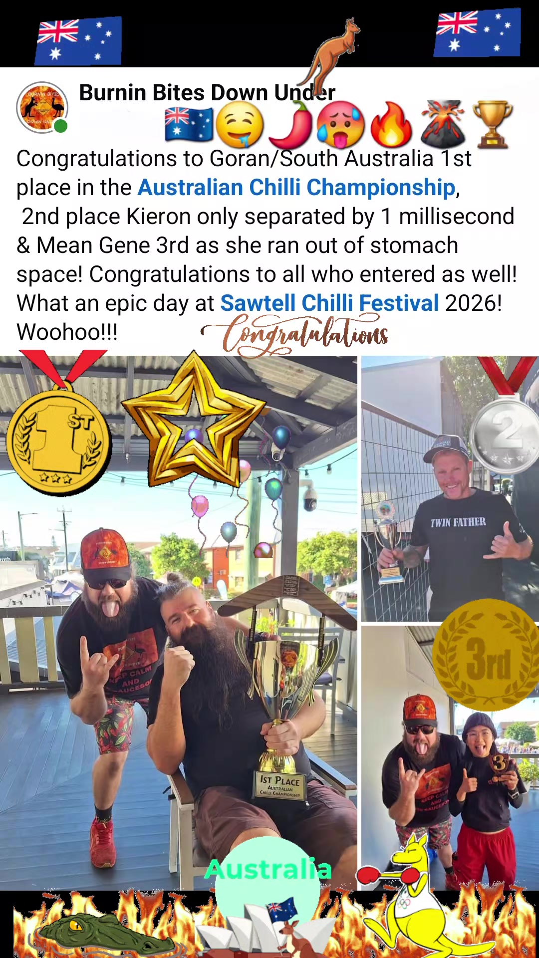 @Burnin Bites Down Under