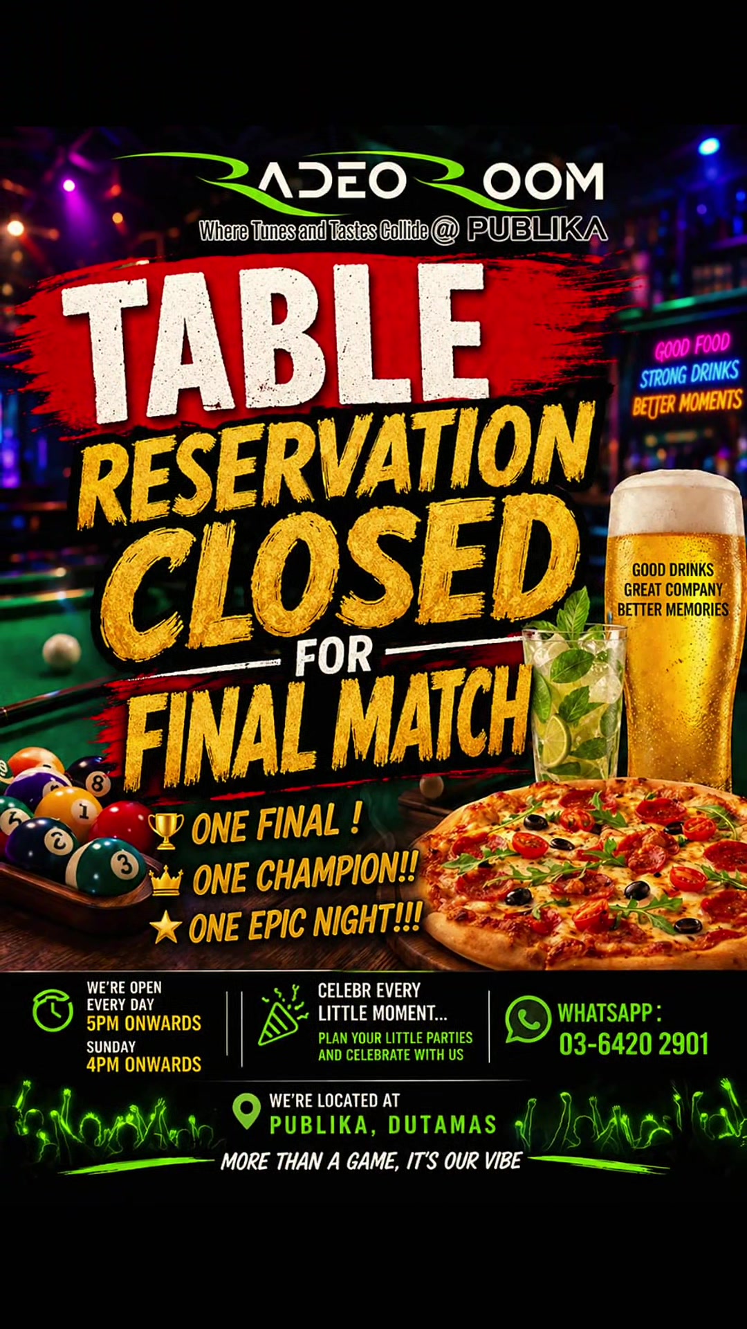 @RadeoRoomRestobar@Publika
