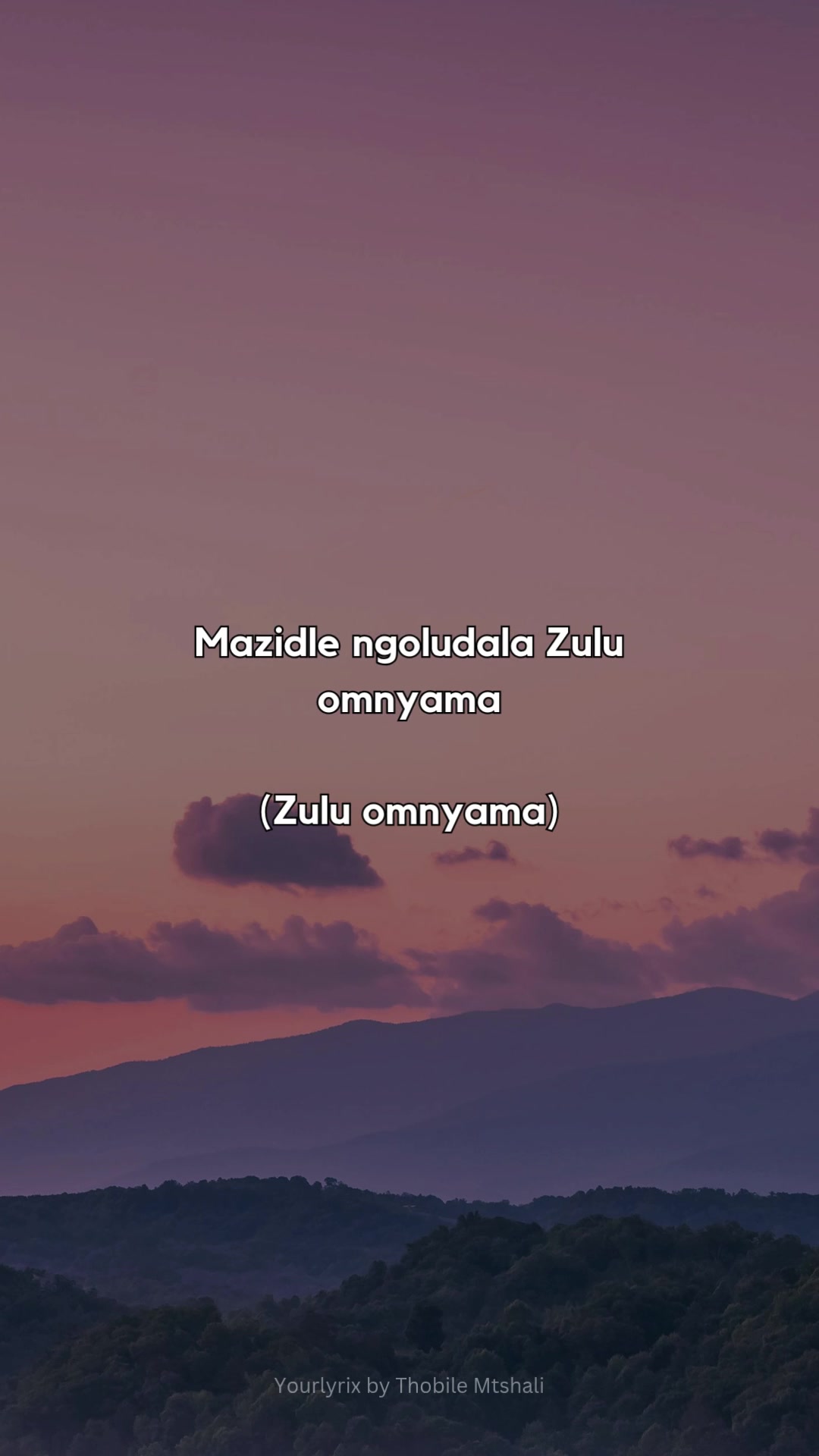 @Thobile Mtshali