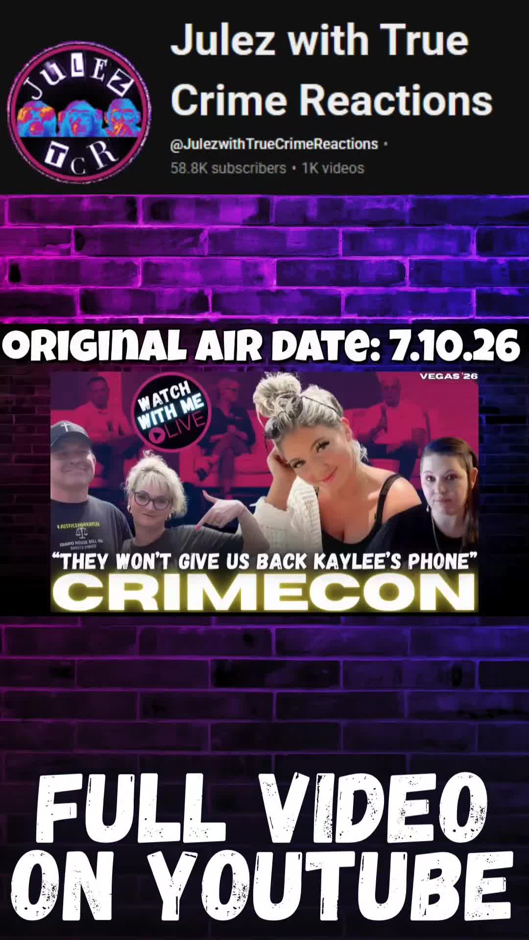 @Julez True Crime Reactions