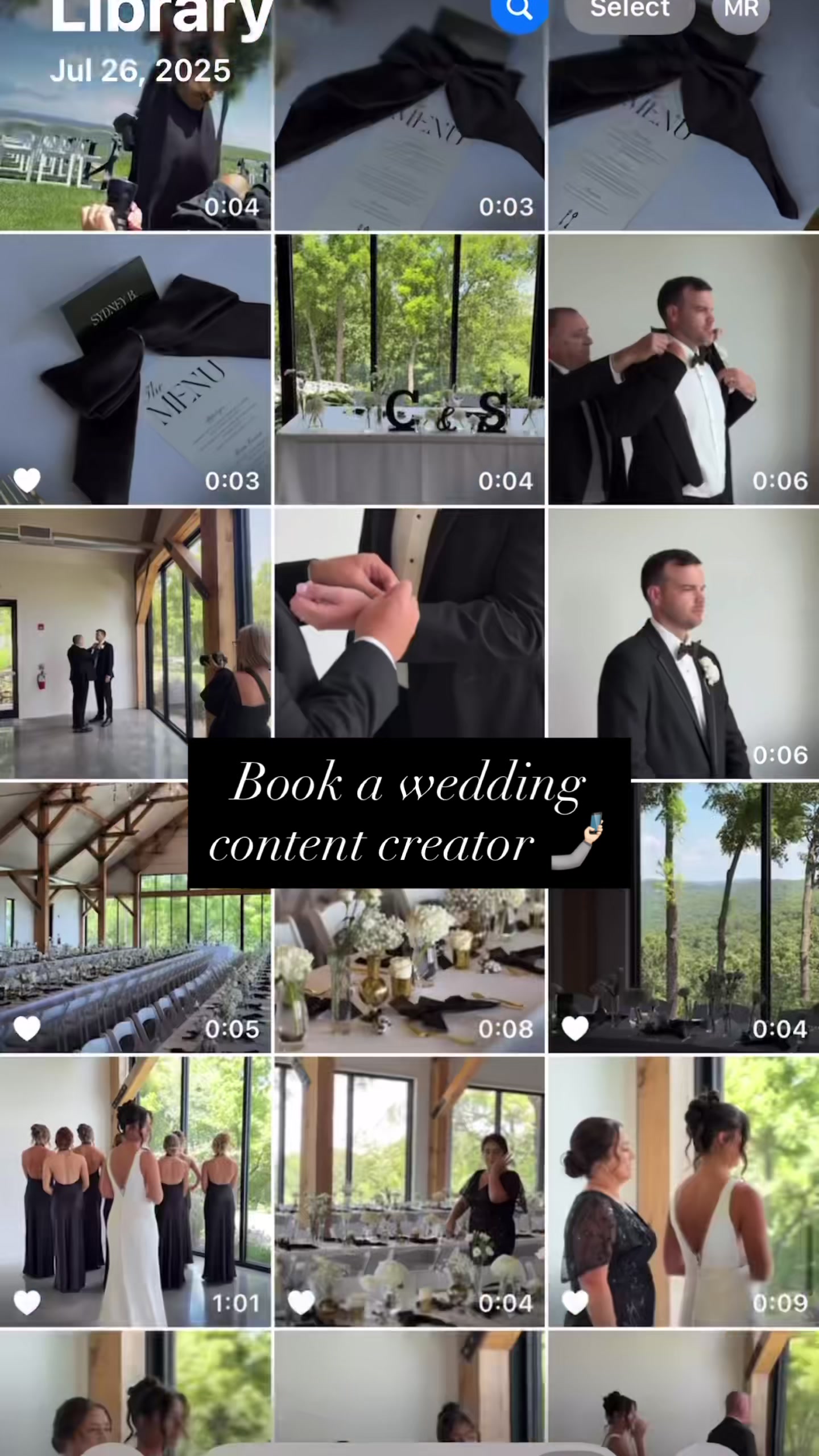 @Wedding Content Creator