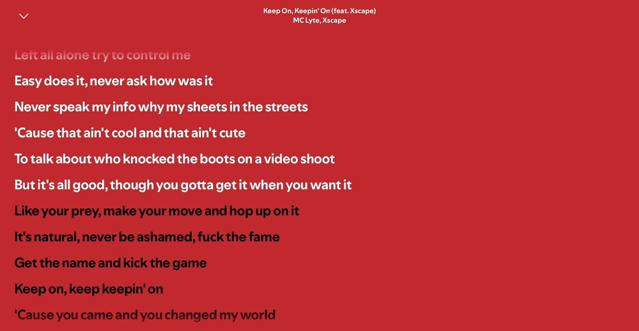 @Spotify Song Lyrics