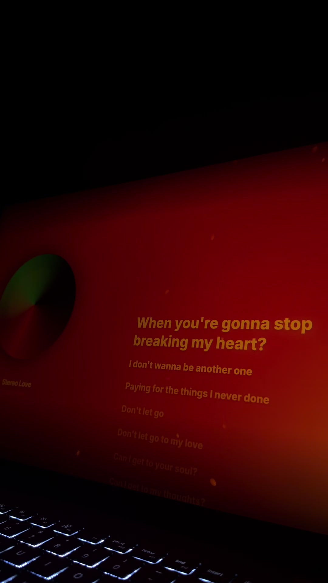 @Song lyrics