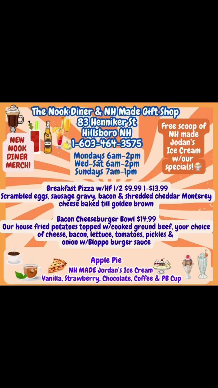 @The Nook Diner Hillsboro NH