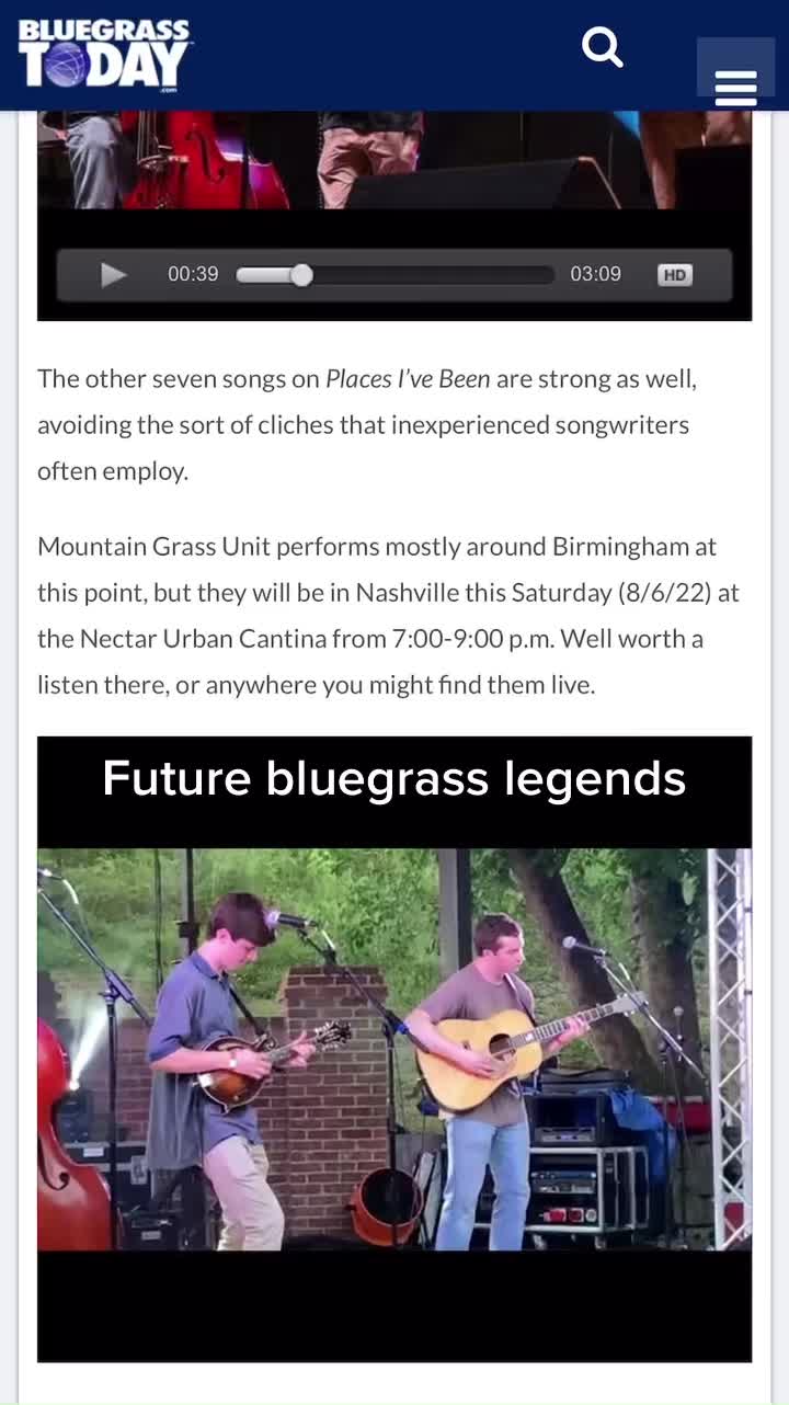 @Bluegrass Legends