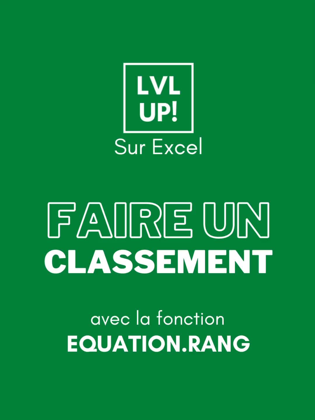 @Level Up Sur Excel