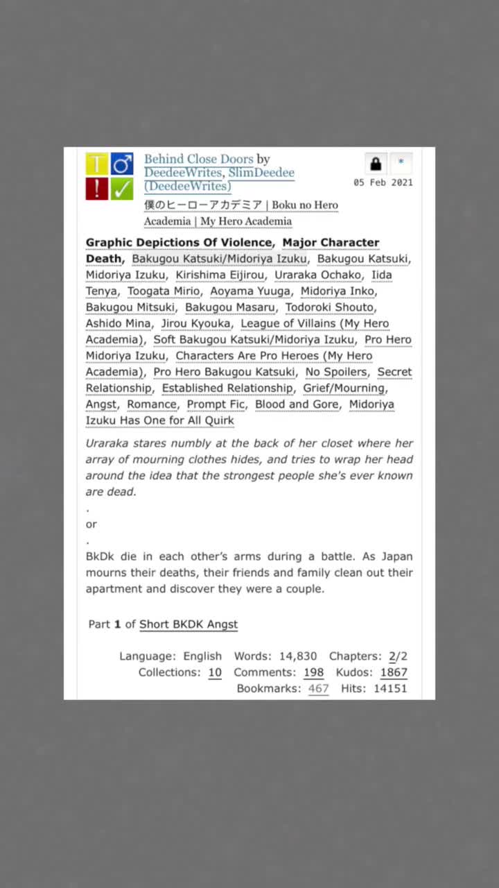 @Mha fan fic recommendations