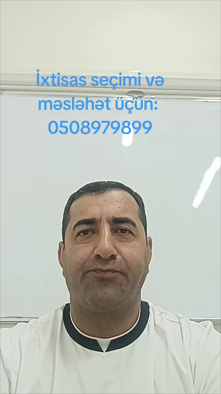 @Bədəl müəllimlə ixtisas seçimi