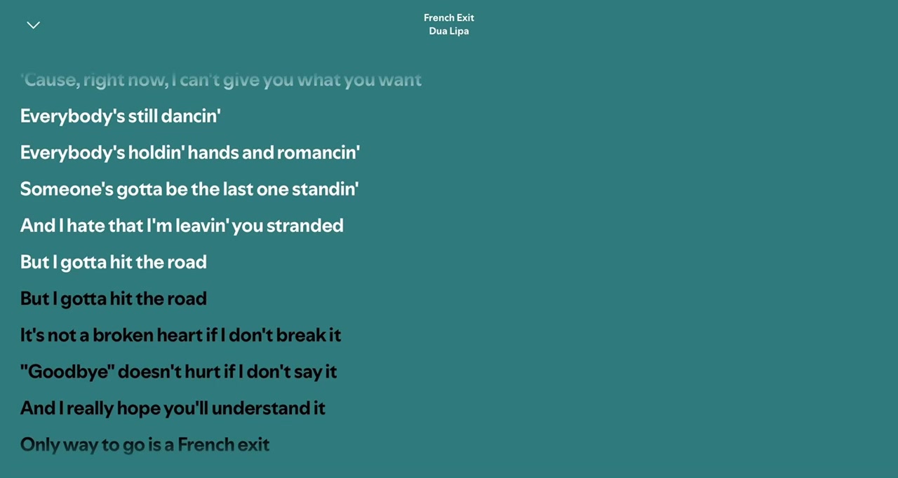 @Spotify Song Lyrics
