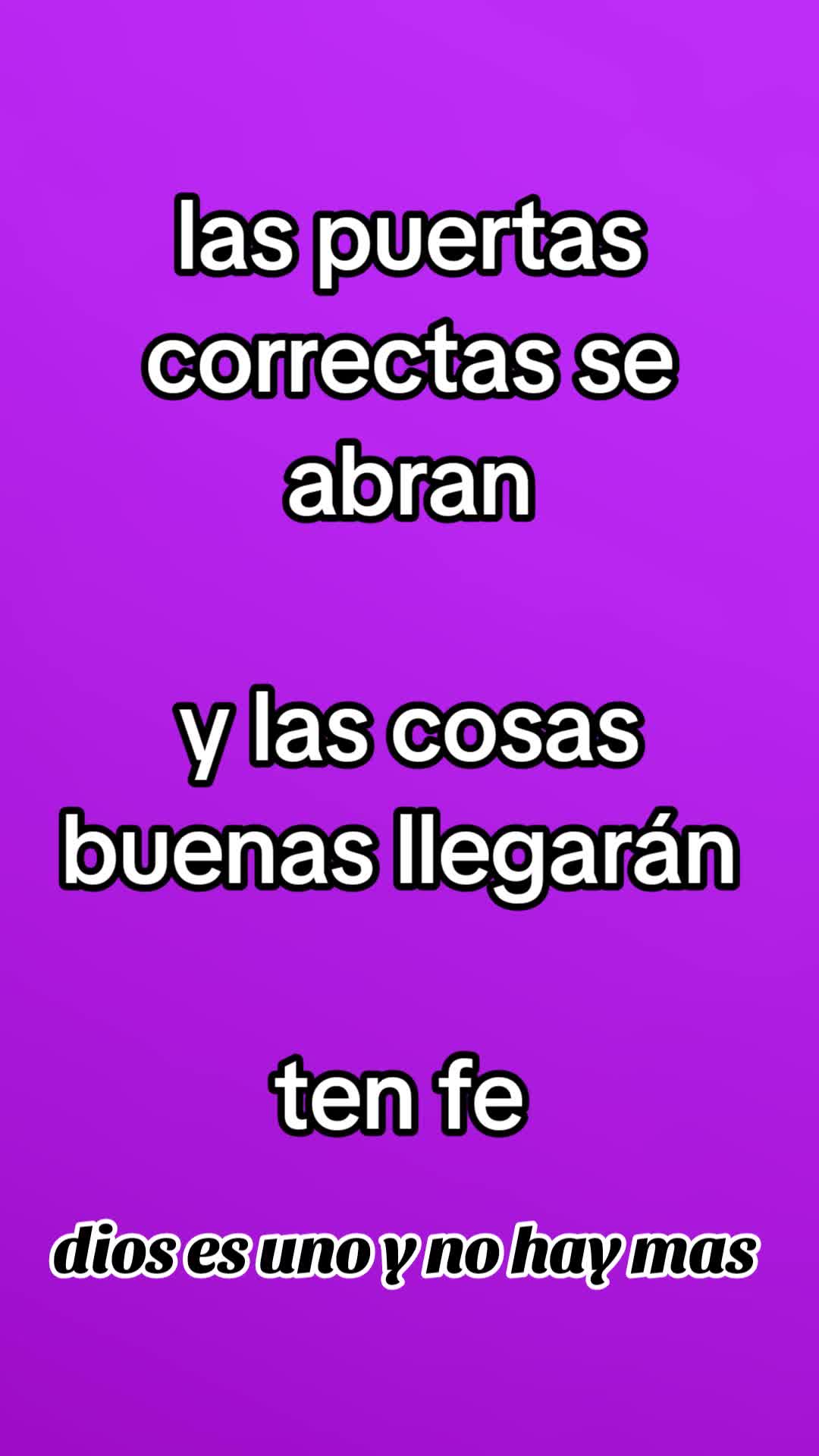 @dios es uno y no hay más