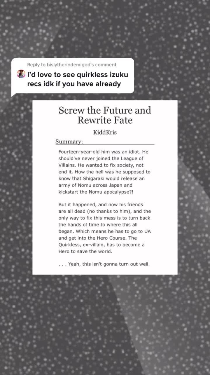 @Mha fan fic recommendations