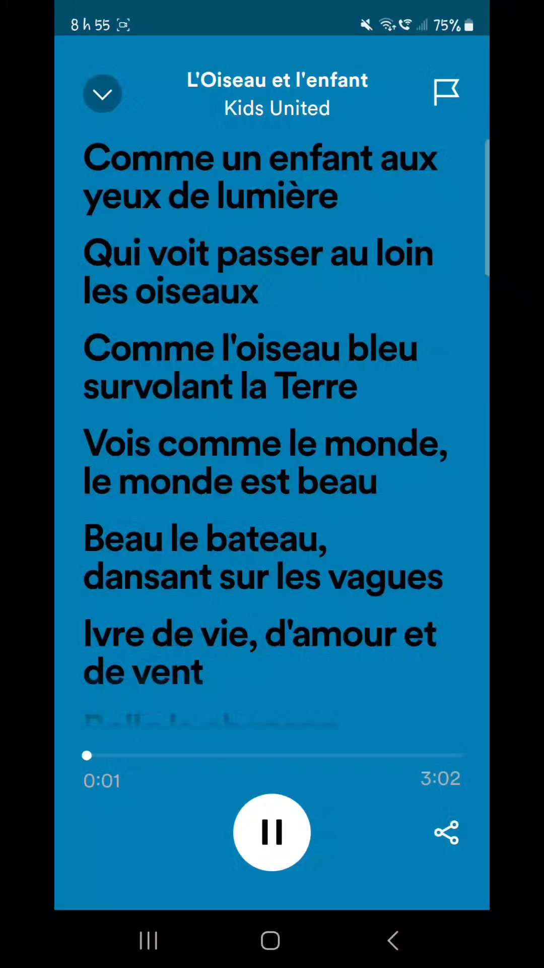 @Parole des chansons