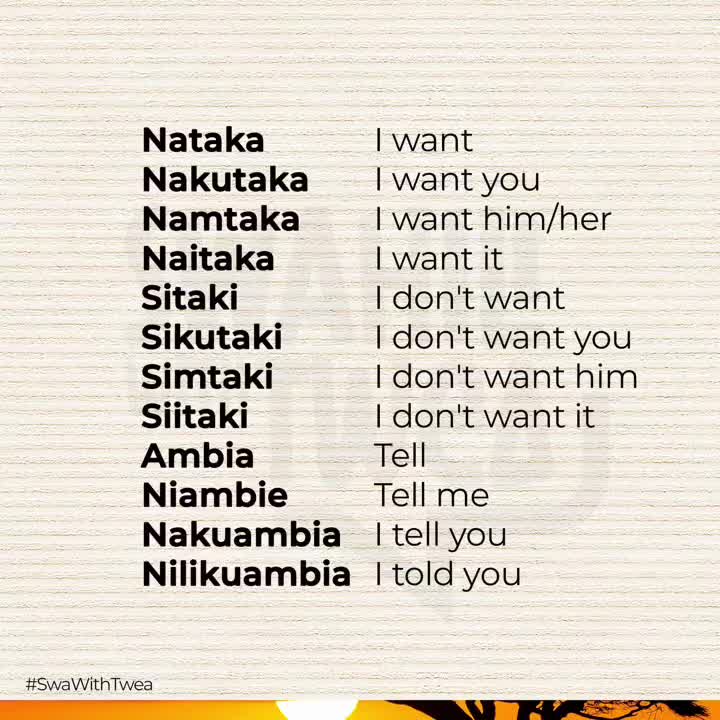 @Swahili With Twea