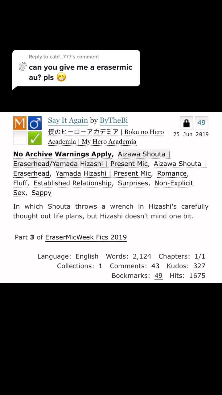 @Mha fan fic recommendations