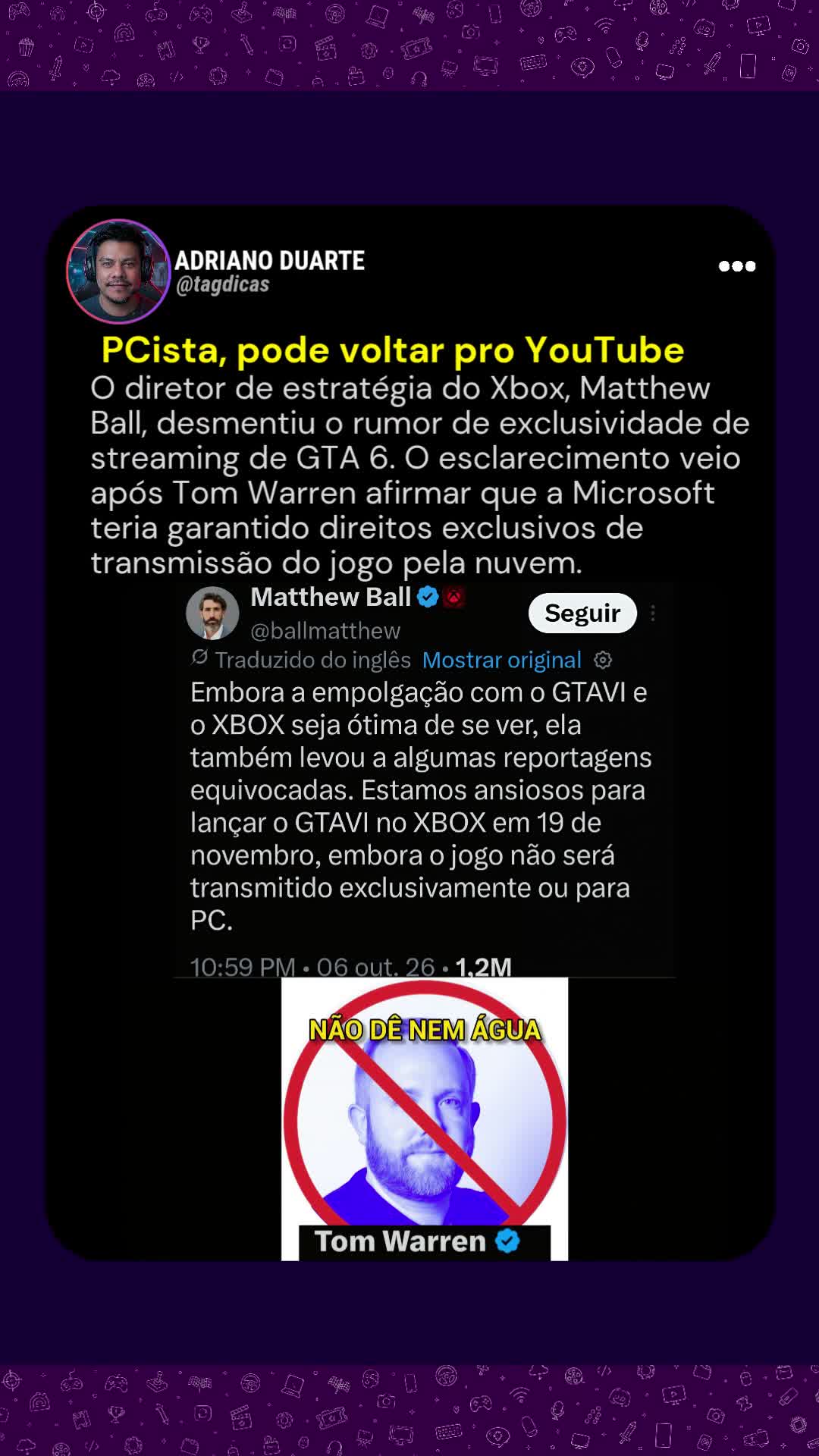 @Adriano Duarte I Tag Dicas