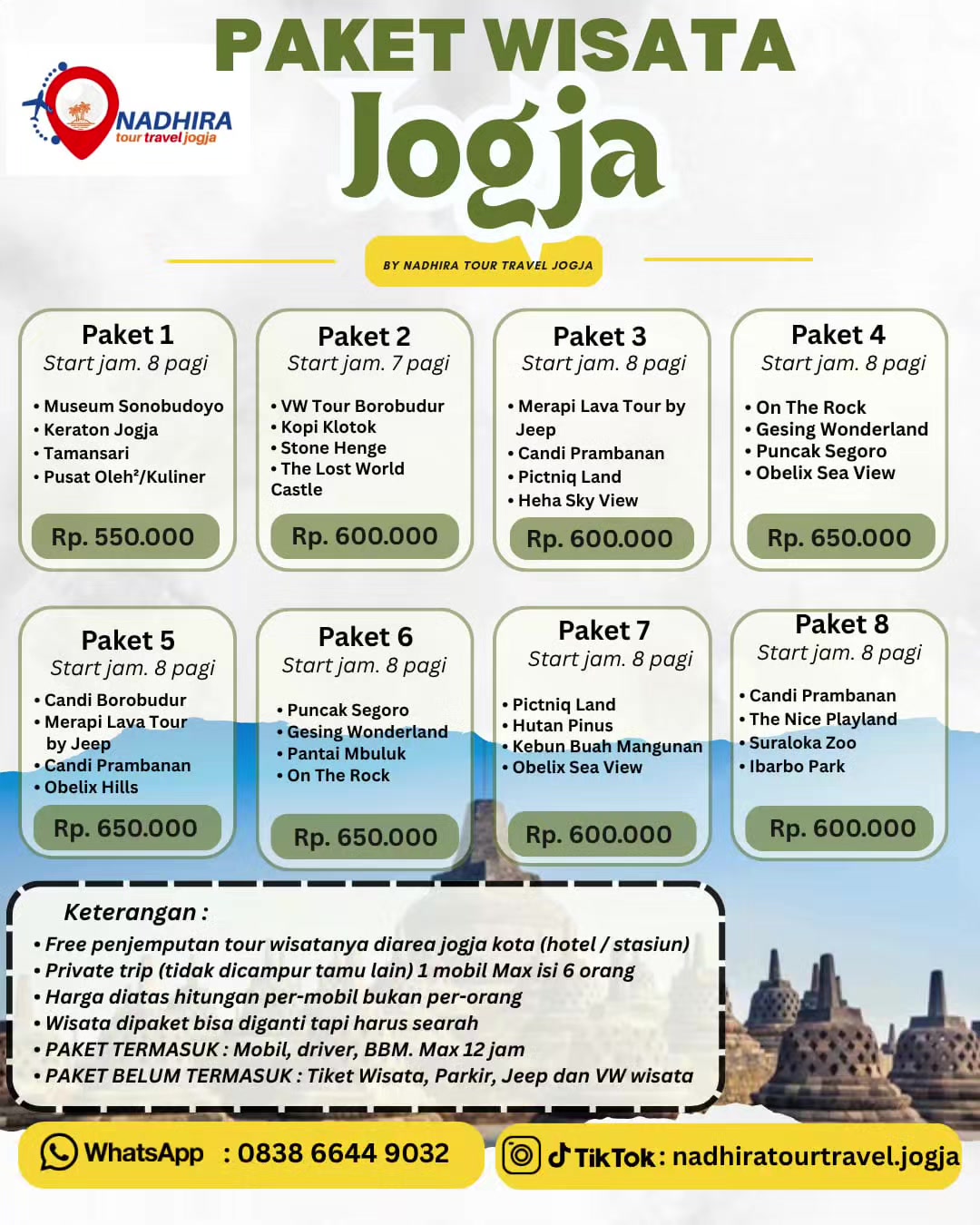 @nadhira tour travel jogja