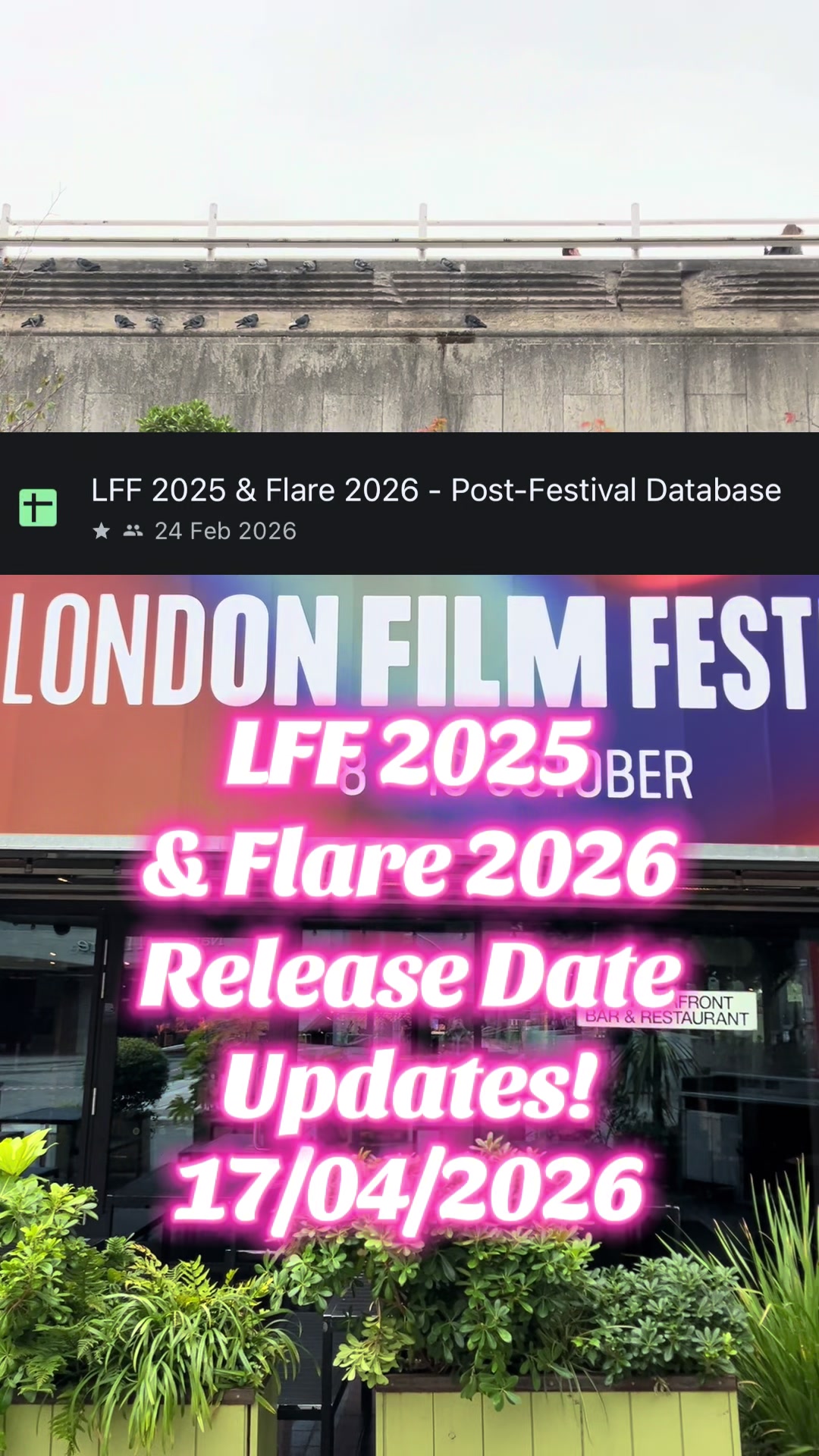 @London Cinema Guide 🍿
