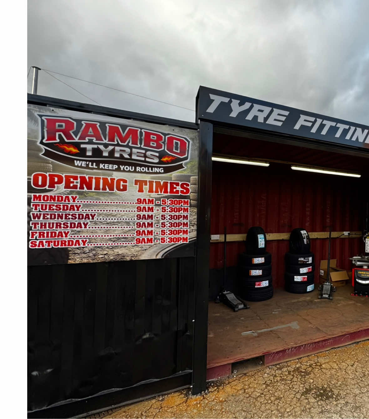 @&bull;Rambo tires